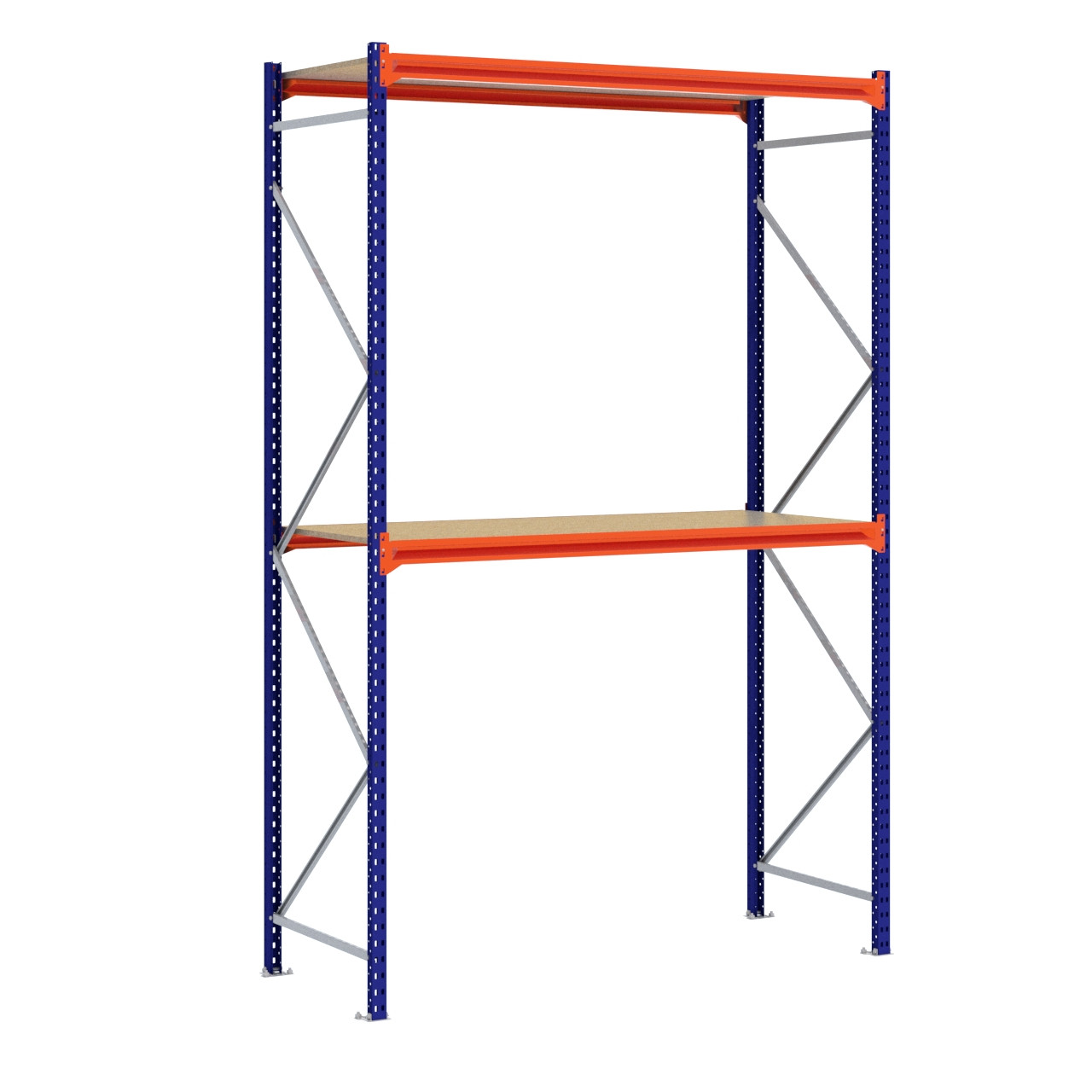 Grootvakstelling 3.000 mm x 2.000 mm x 800 mm (HxLxD) - 2 niveaus (Liggers: 1.850 mm)