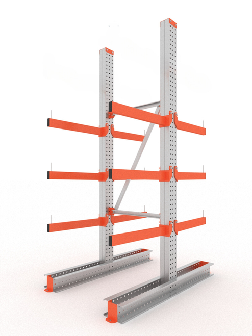 Draagarmstelling 3.000 mm hoog - Dubbel - Licht (250kg per arm) - Zelf samenstellen