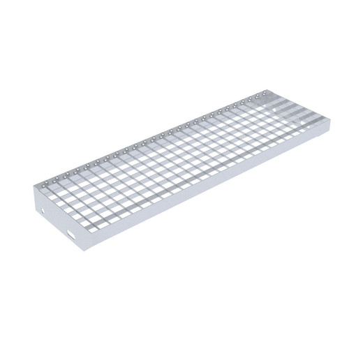 Stalen traptreden - Rooster treden 800 mm x 240 mm - Verzinkte persroostertreden