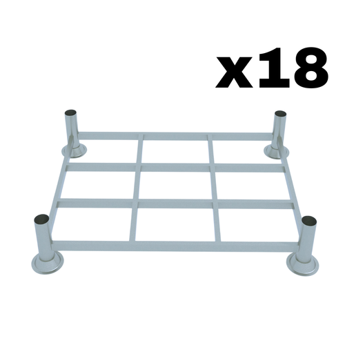 Stapelrekken 1.545 x 1.180 x 310 mm (LxBxH) - Per 18 stuks - STAPELKORTING! - stapelbokken