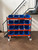 Bakkenkast op wielen - 150x40x150 cm (HxDxB) - 16 XL bakken Bakkenwagen
