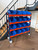 Bakkenkast op wielen - 150x40x150 cm (HxDxB) - 16 XL bakken Bakkenwagen