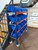 Bakkenkast op wielen - 150x40x150 cm (HxDxB) - 16 XL bakken Bakkenwagen