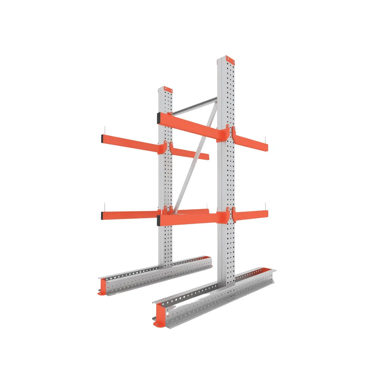 Draagarmstelling 2.000 mm hoog - Dubbel - Licht (250kg per arm) - Zelf samenstellen