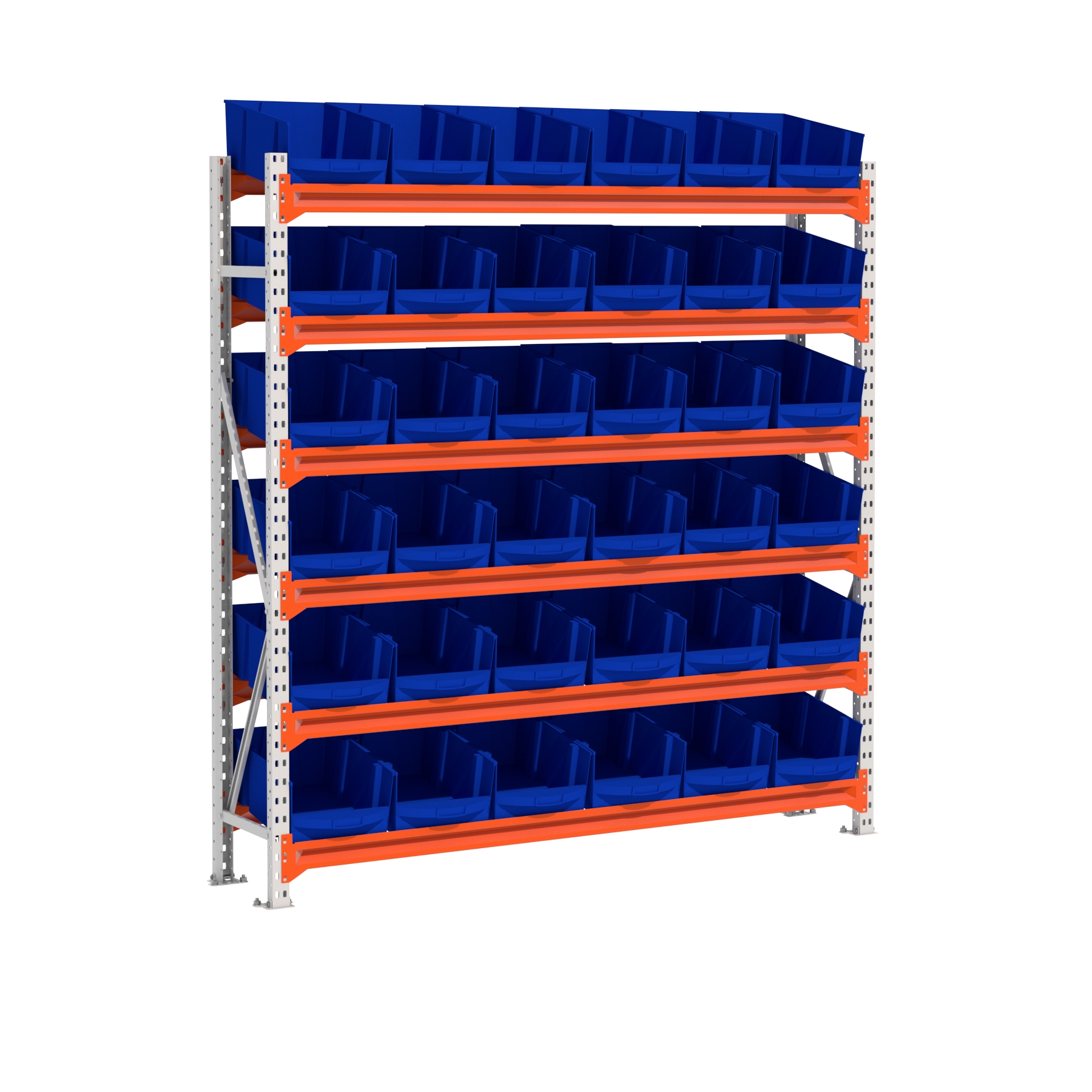 Bakkenkast Grootvakstelling GALVA - 200 x 40 x 200 cm (HxDXB) per sectie - 36 XL Bakken