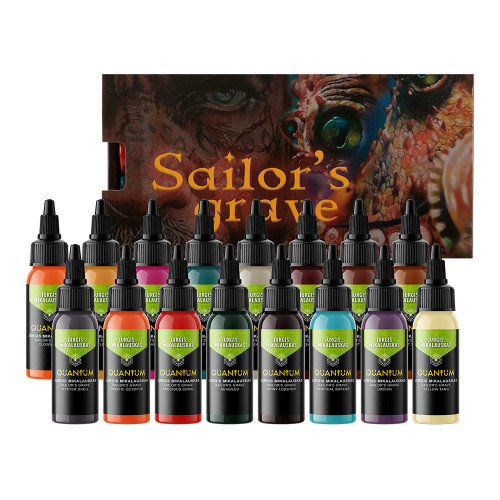 Jurgis Mikalauskas Sailor's Grave Tattoo Ink Set - 16 Colors