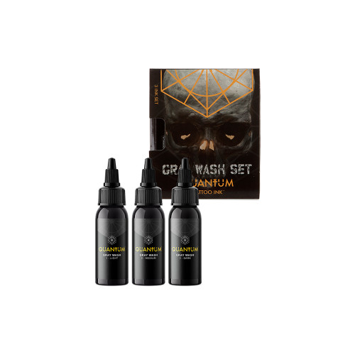 Gray Wash Tattoo Ink Set of 3,  Vegan Tattoo Ink Sets in Europe Countries