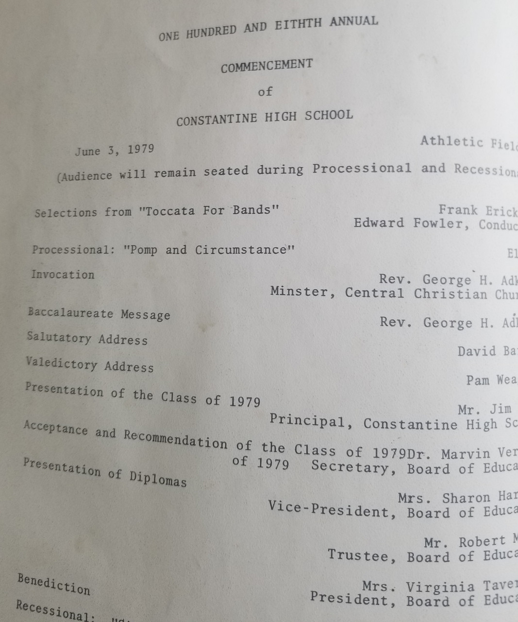 1979 Constantine Michigan high school yearbook