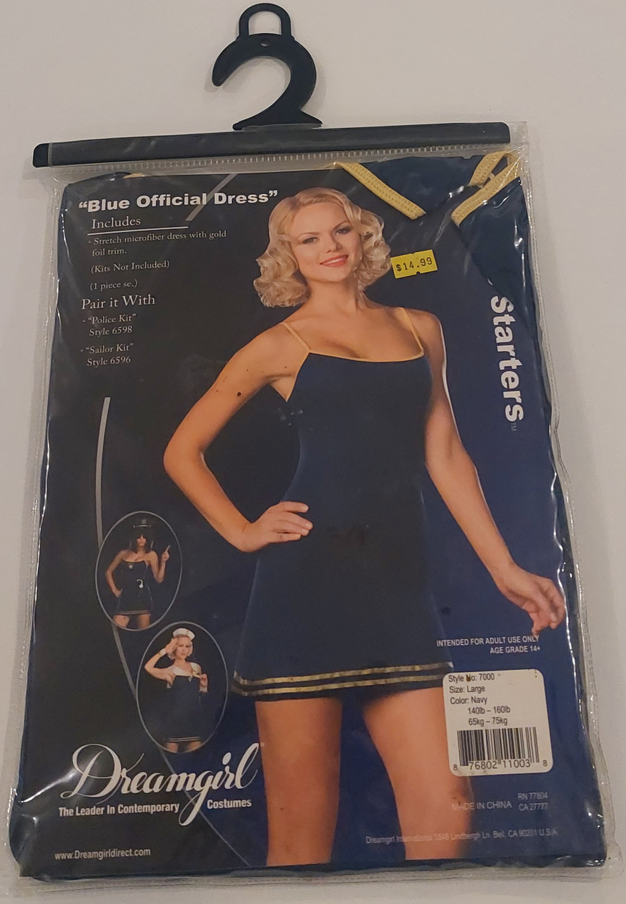 Dreamgirl Blue Official Dress Ladies Costume Size Large