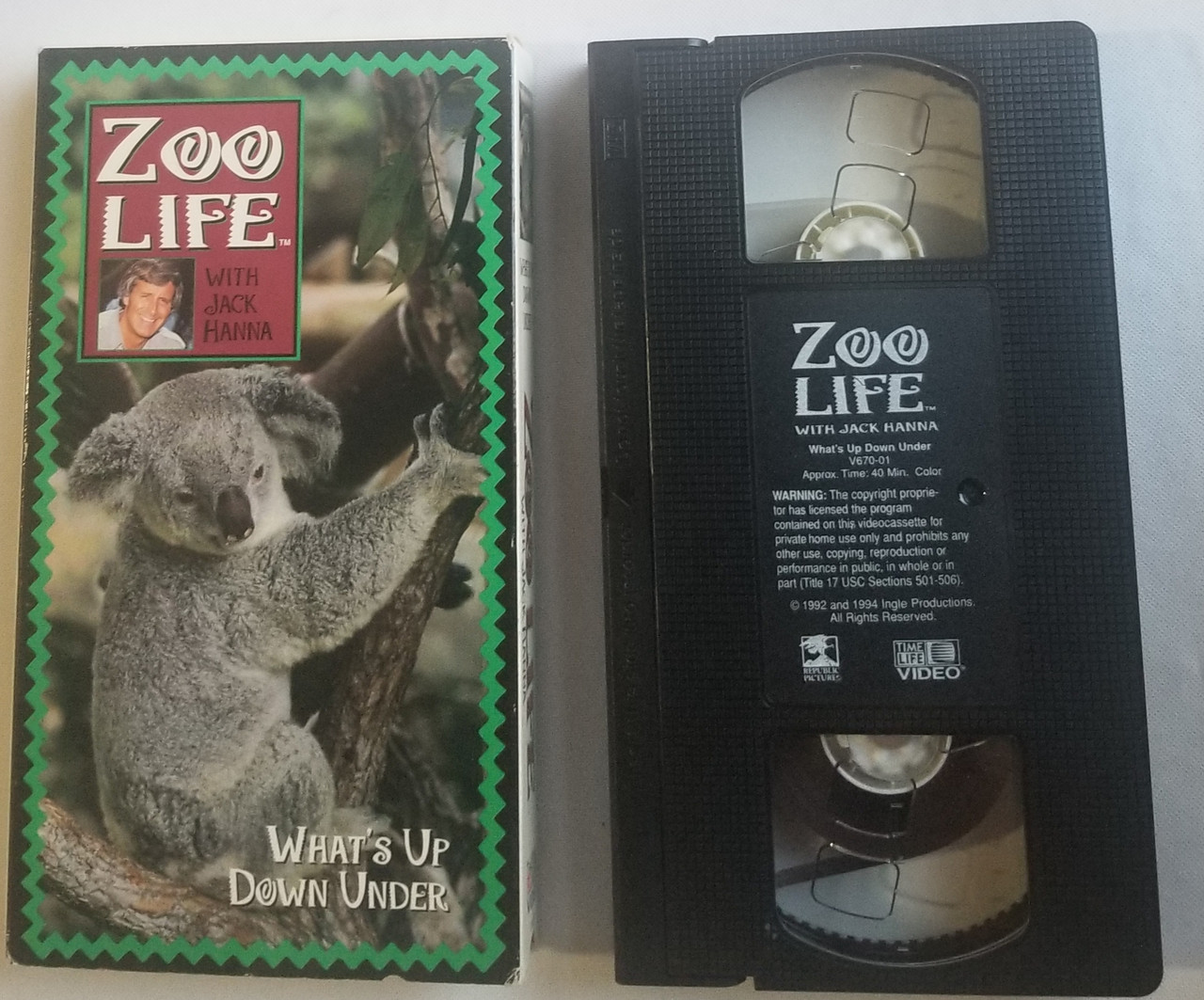 Zoo Life with Jack Hanna What's Up Down Under VHS