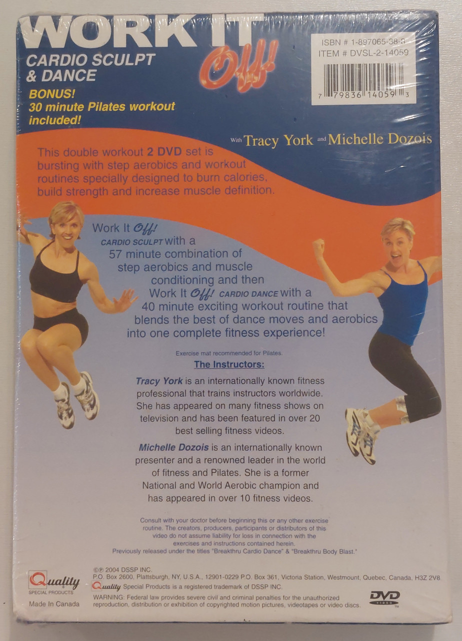 Work it Off! Cardio Sculpt & Dance DVD New