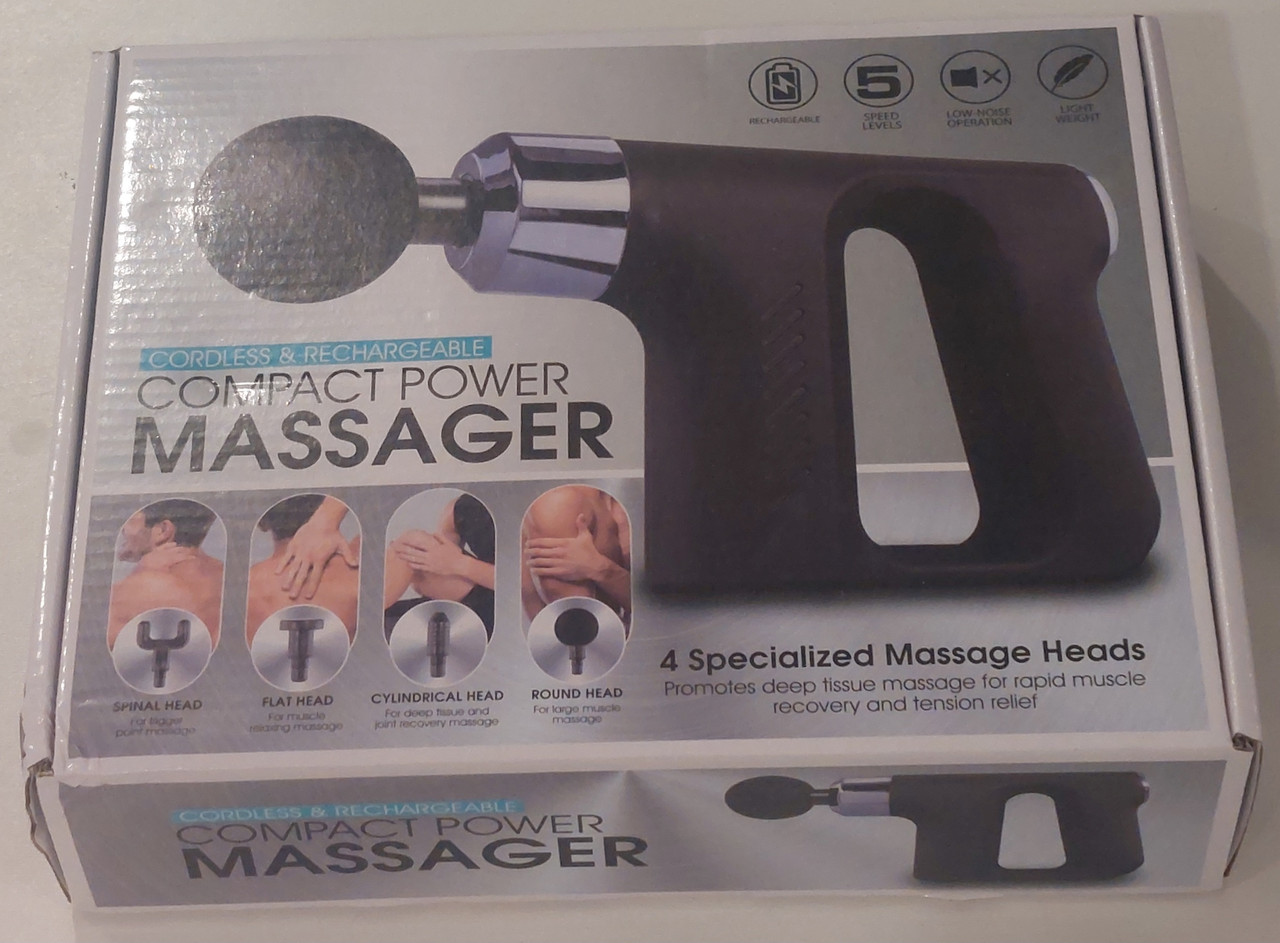 Compact Power Massager Cordless & Rechargeable New