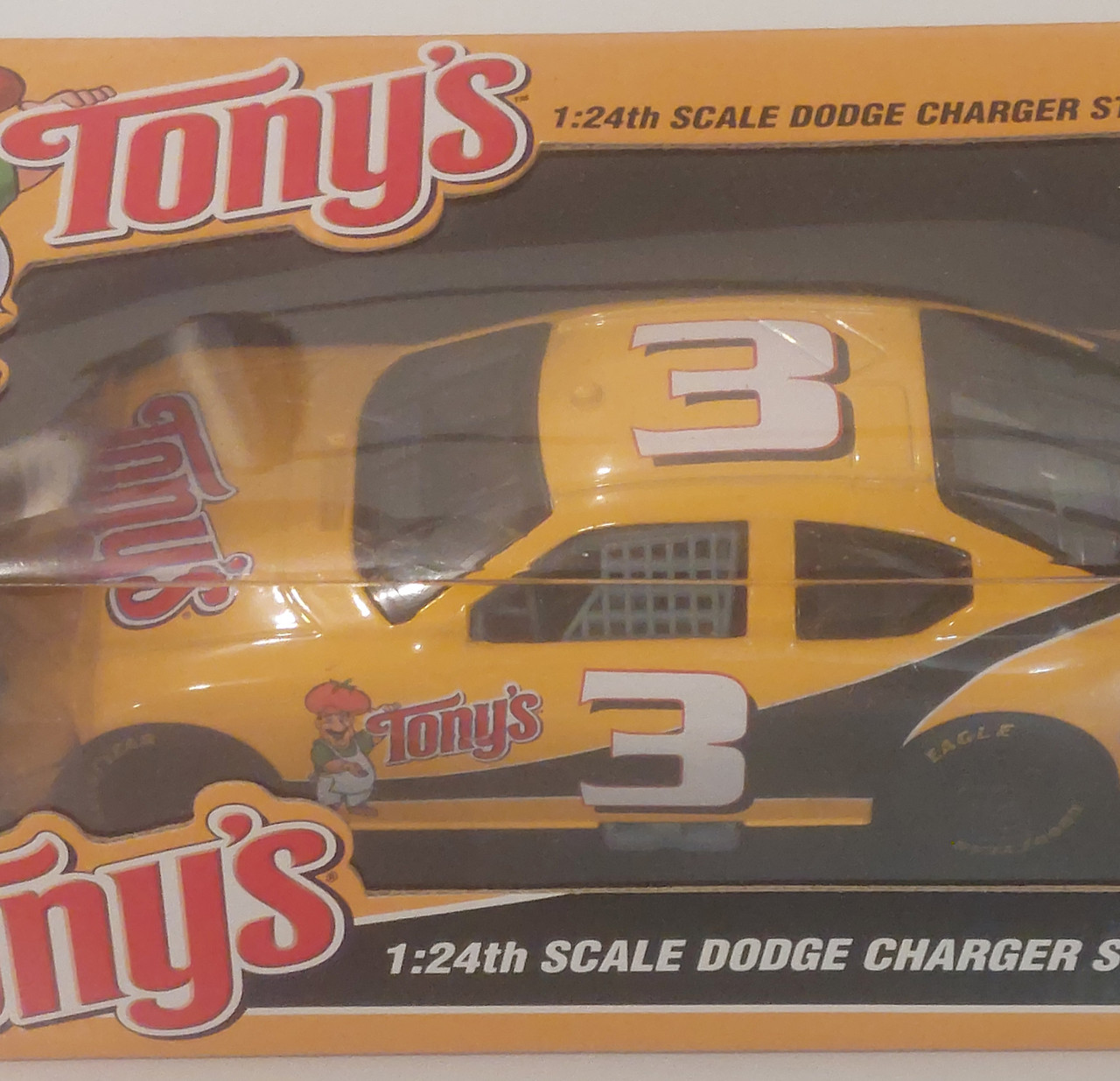 Nascar #3 Tony's Pizza 1/24 1:24 Scale Dodge Charger Stock Car NIB