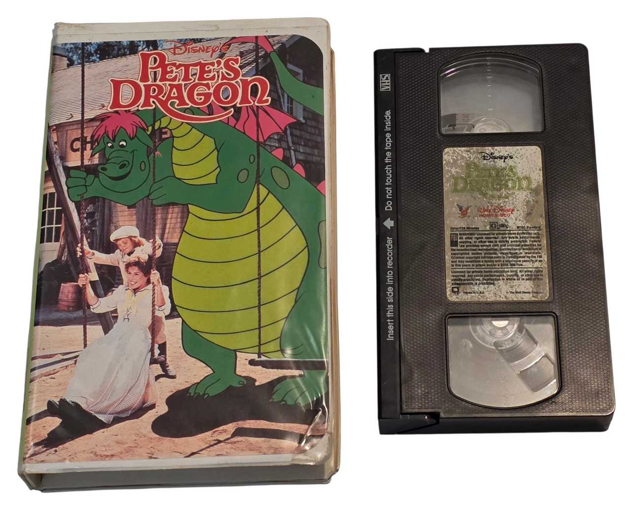 Pete's Dragon Walt Disney Clamshell Case VHS Stars Helen Reddy Jim