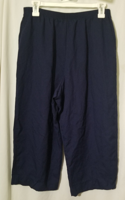 Cricket Lane Ladies Navy Blue Size 12 Pants Slacks Elastic Waist main picture