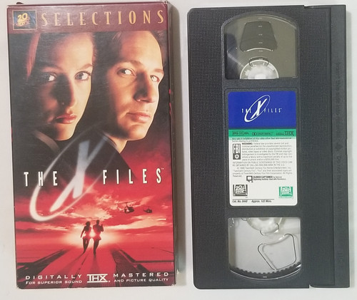 The X Files 20th Century Fox Selections VHS Video front of sleeve and tape