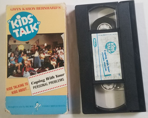 Kids Talk Coping with Your Personal Problems VHS front of sleeve and video