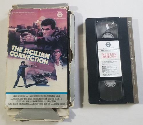 The Sicilian Connection VHS Movie 1980s Rare front of box and video