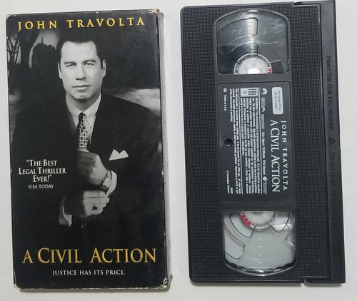 A Civil Action VHS Movie front of sleeve and tape shown