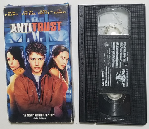 Antitrust VHS Movie stars Rachel Leigh Cook front of sleeve and video