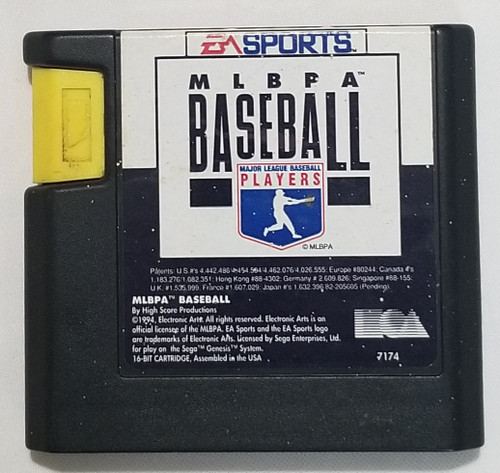 MLBPA Baseball EA Sports Sega Genesis Video Game main picture