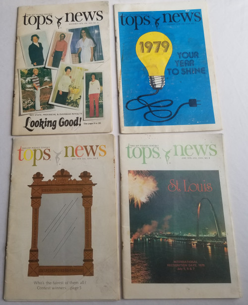 Tops News 1978 or 1979 lot of 4 magazines