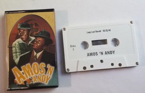 Amos N Andy Cassette Tape Volume 1 Nostalgia Radio front of case and tape