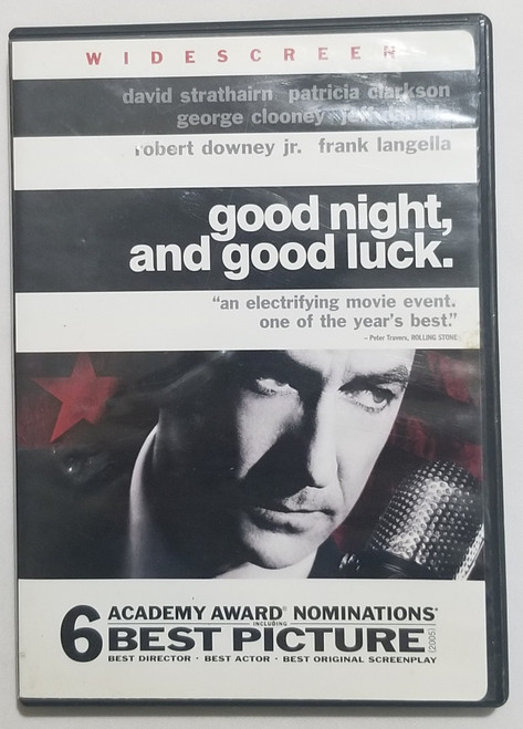 Good Night and Good Luck Widescreen DVD stars George Clooney Movie front of case