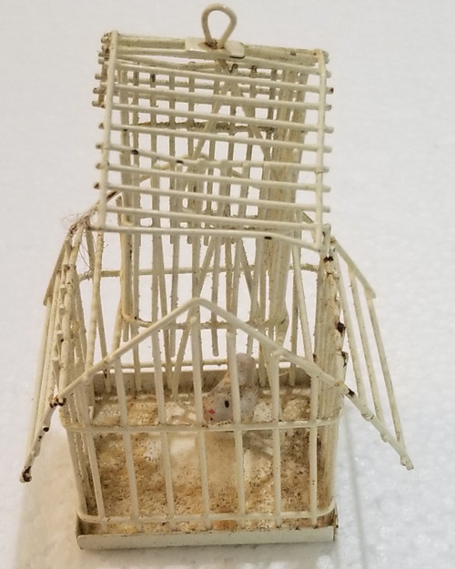 Dept 56 Christmas ornament Bird Cage swinging bird main picture Dept 56 Christmas ornament Bird Cage swinging bird main picture