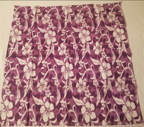 Purple floral flowers Hawaiian style Bandana main picture