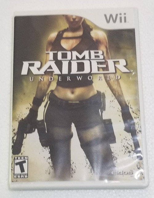 Tomb Raider Underworld Nintendo Wii Video Game complete front of the game case
