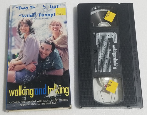 Walking and Talking VHS Movie front of the sleeve and video