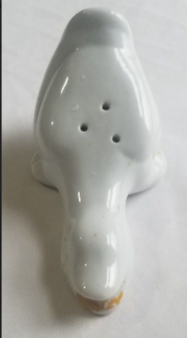 Ceramic Single Duck Salt & Pepper Shaker S&P Misfit main picture of item