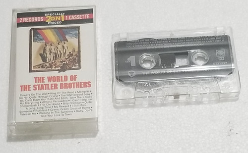 The World of the Statler Brothers Cassette Tape front of the case and tape