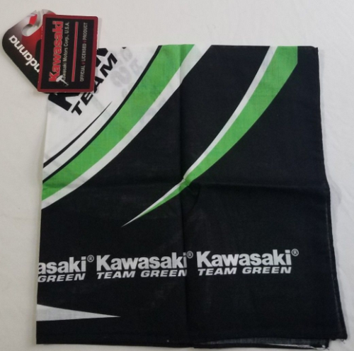 Kawasaki Team Green Motorcycle Bandana Zan Headgear main picture of the item Kawasaki Team Green Motorcycle Bandana Zan Headgear main picture of the item