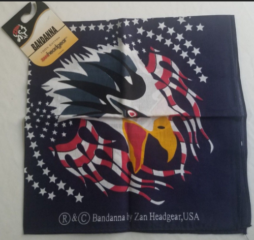 Patriotic American Flag & Bald Eagle Bandana Zan Headgear main picture of bandana Patriotic American Flag & Bald Eagle Bandana Zan Headgear main picture of bandana
