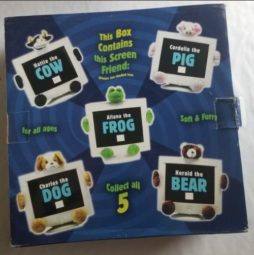 main picture of box showing different types of screen friends that where originally available main picture of box showing different types of screen friends that where originally available