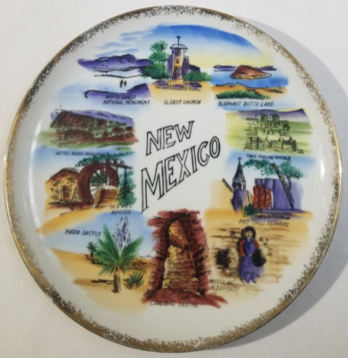 New Mexico collector Plate Victoria Ceramics