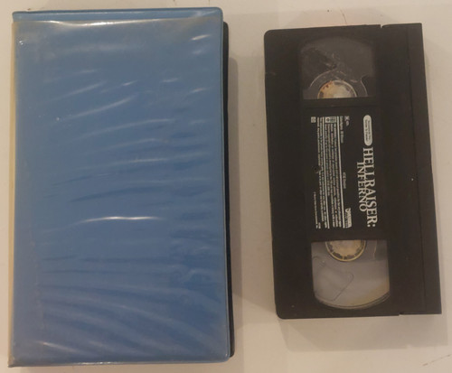 Clamshell case and front side of tape shown