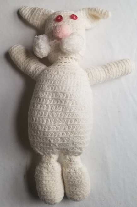 Vintage handmade crocheted bunny rabbit main picture