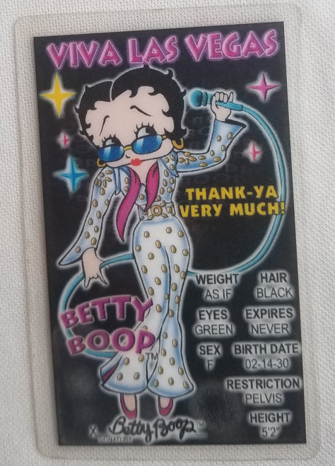 Betty Boop Viva Las Vegas Souvenir novelty card front