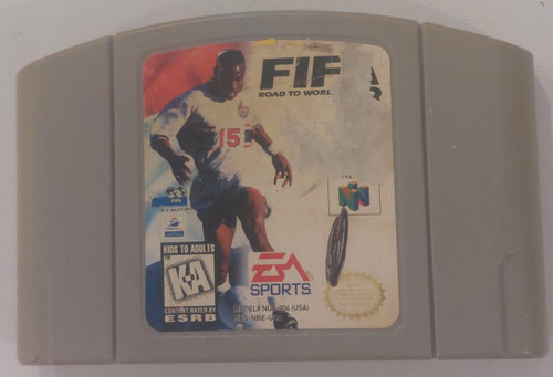 Front of game cartridge shown