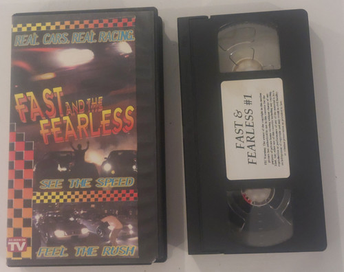 Front of case and VHS tape shown