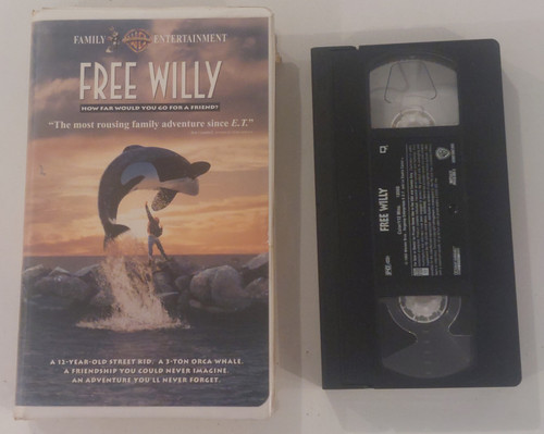 Front of clamshell case and video tape shown