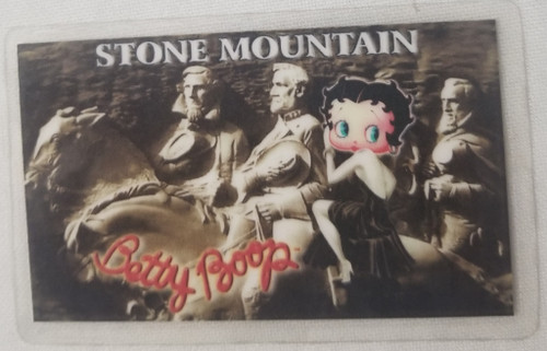 Betty Boop Stone Mountain Souvenir novelty card front