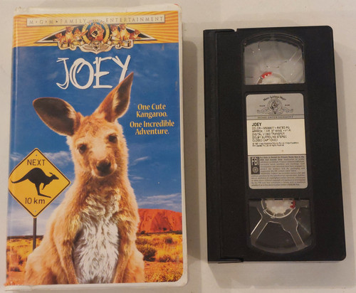 Front of clamshell case and video tape shown