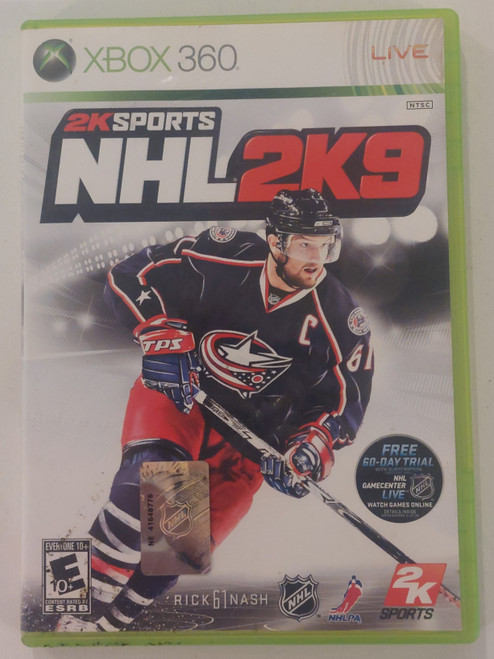 Front of game case shown