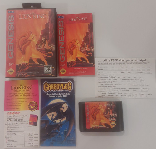 Game Case Instruction Book Advertisements and Game shown