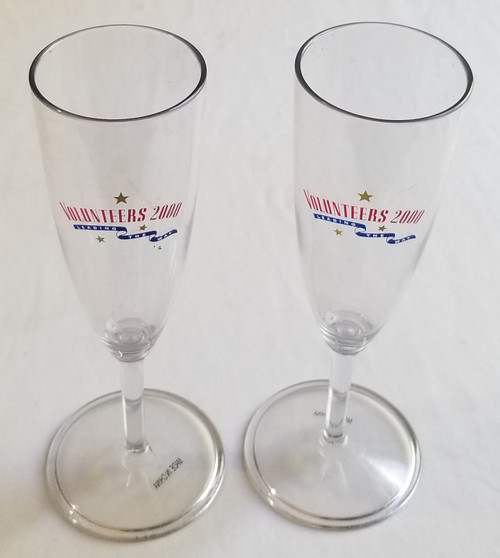 Volunteers 2000 leading way wine glasses Volunteers 2000 leading way wine glasses