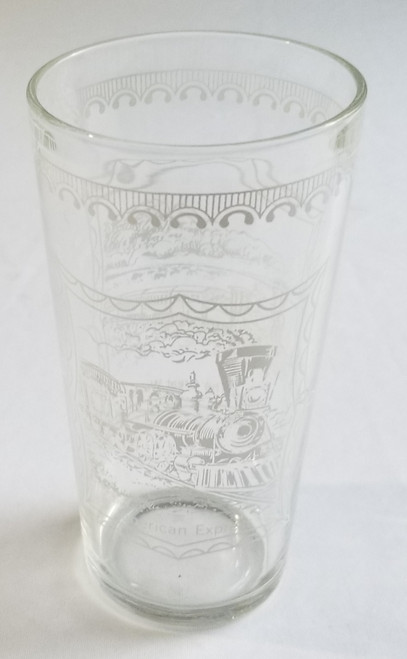 American Express Across the Great West Vintage Collectible Glass